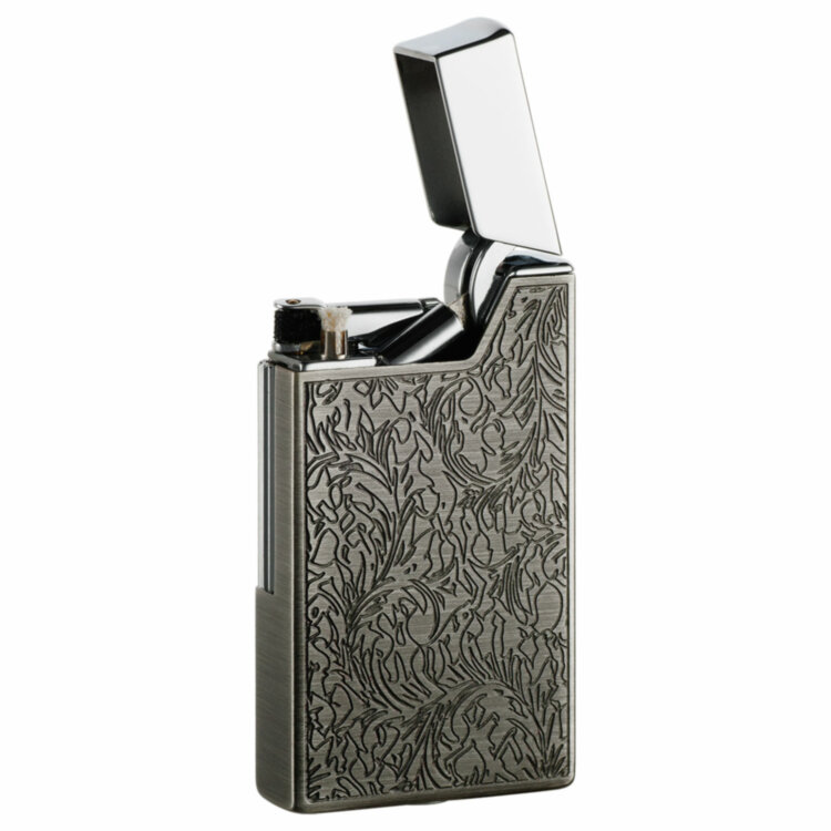 فندک بنزینی رانسون طرح نقره عربی Ronson Work 26 Silver Arabesque