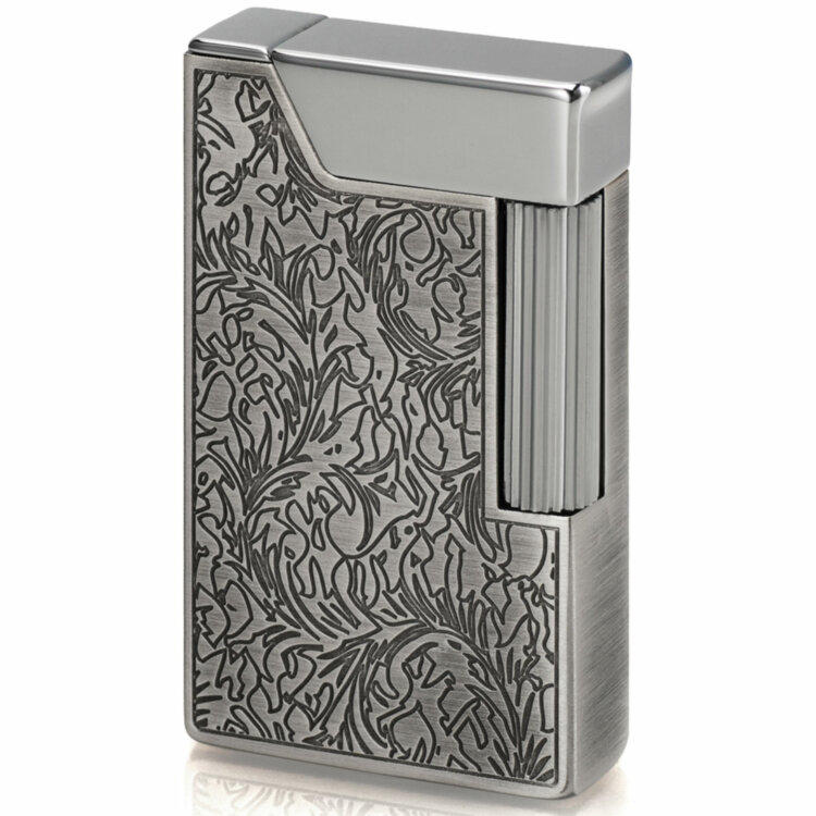 فندک بنزینی رانسون طرح نقره عربی Ronson Work 26 Silver Arabesque