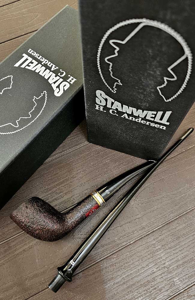 Stanwell H.C Andersen sand 1 پیپ استانول اندرسن دو دسته مدل چرچ واردن