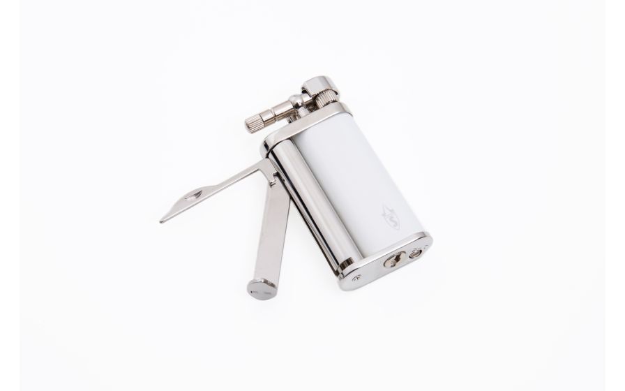 Savinelli lighter laquered white