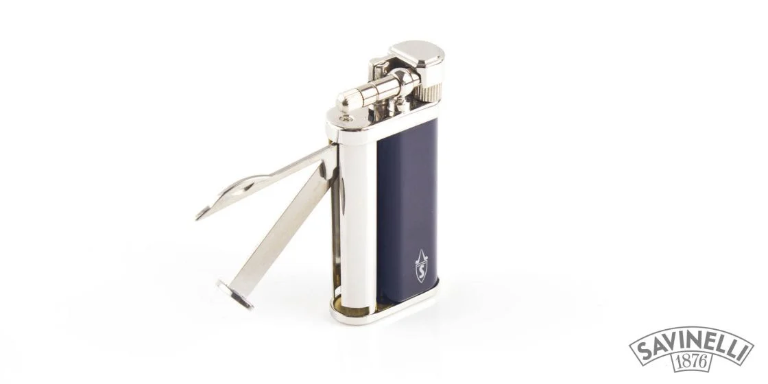 Savinelli lighter laquered blue