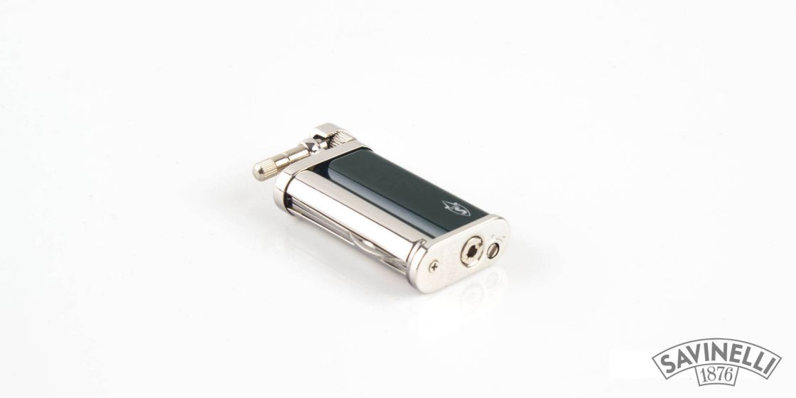 Savinelli lighter laquered green